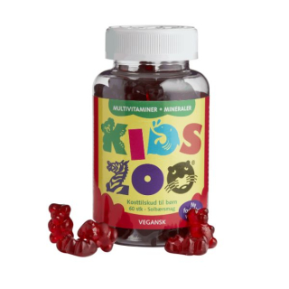 Dětský multivitamin a minerály, Kids Zoo®, vegan, 60 ks